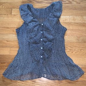 Polkadot Sleeveless Blouse